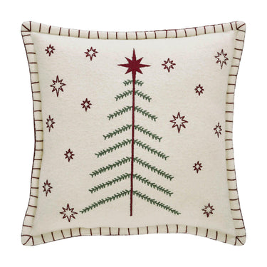 Star of Wonder Primitive Tree Pillow 12x12 - The Fox Decor